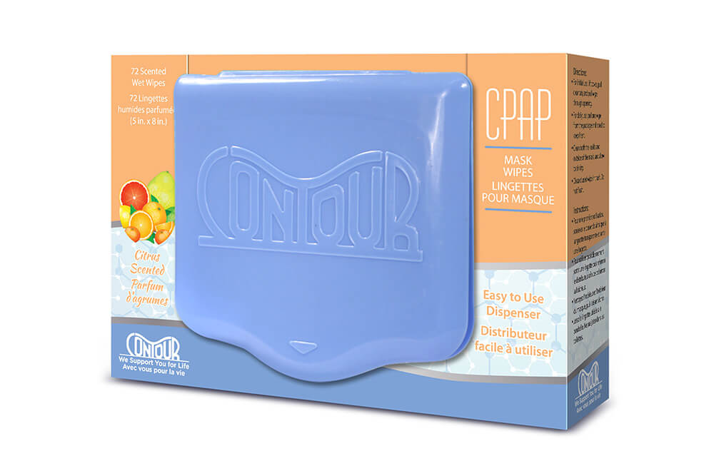 Contour CPAP Wipes, Citrus Scent 72 Wipes/Pack