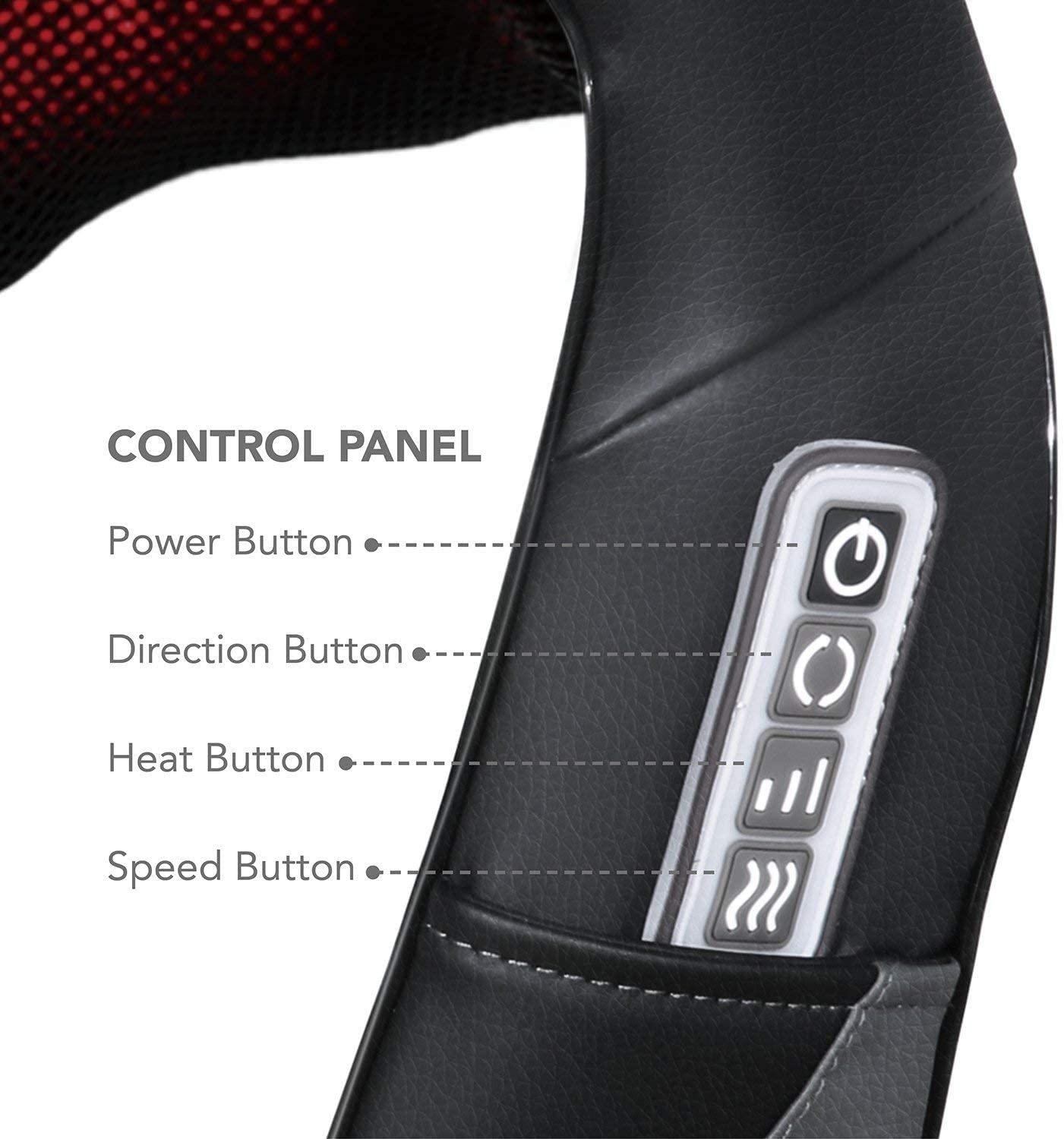 Back Massager Neck and Shoulder Massagers with Deep Kneading and Heat Massage