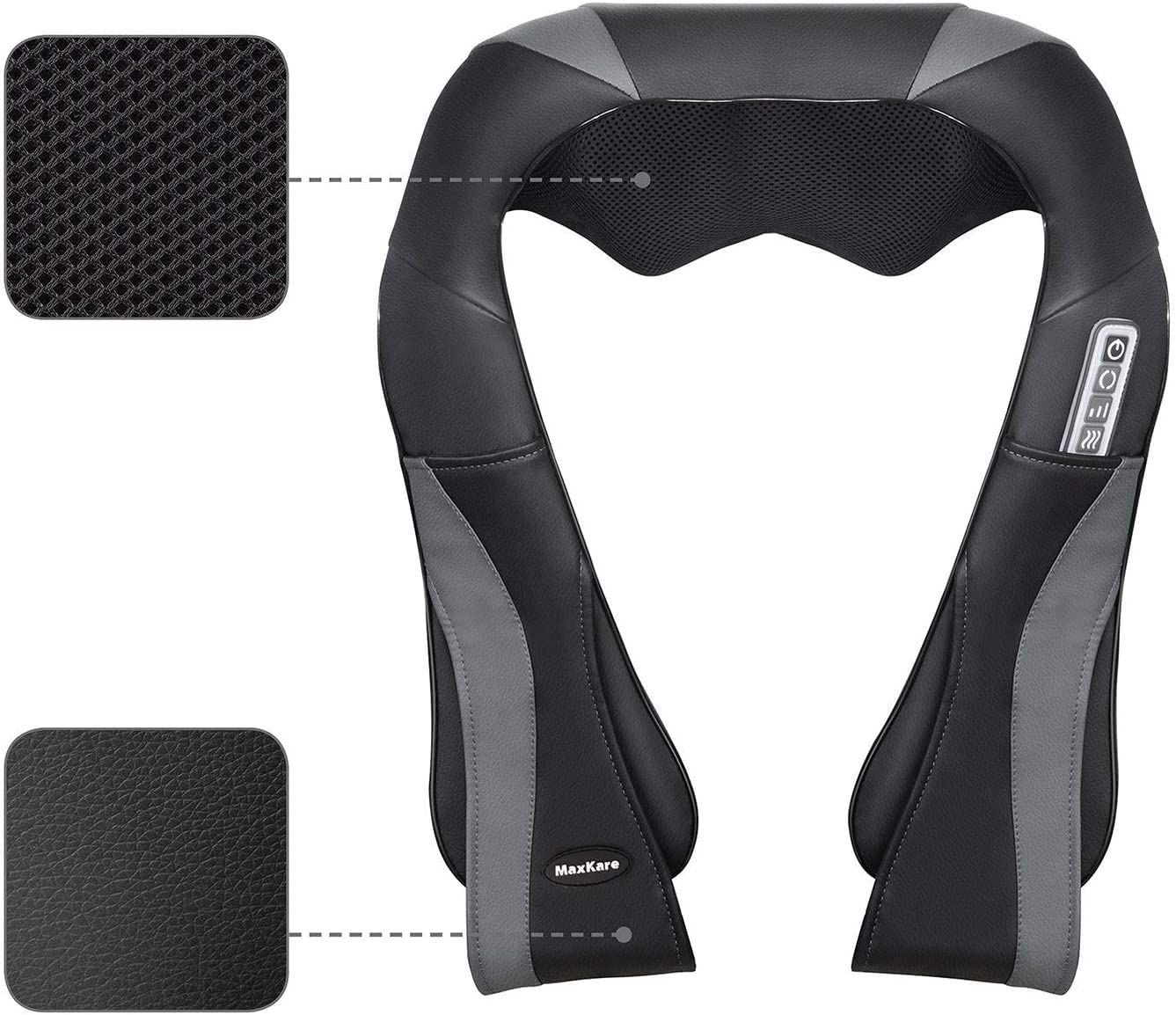 Back Massager Neck and Shoulder Massagers with Deep Kneading and Heat Massage
