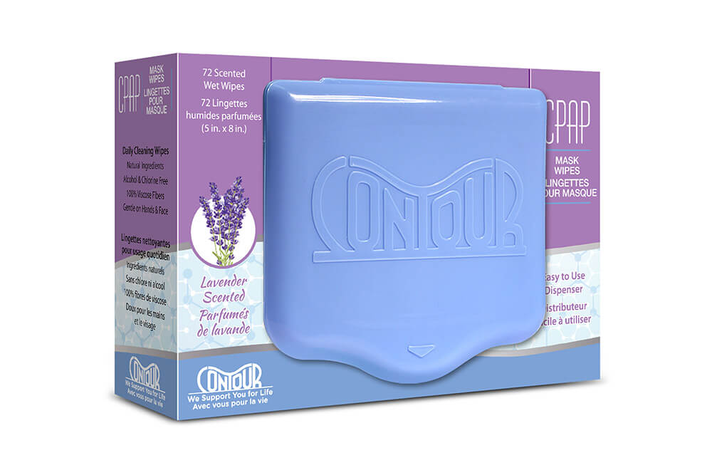 Contour CPAP Wipes, Lavender 72 Wipes/Pack