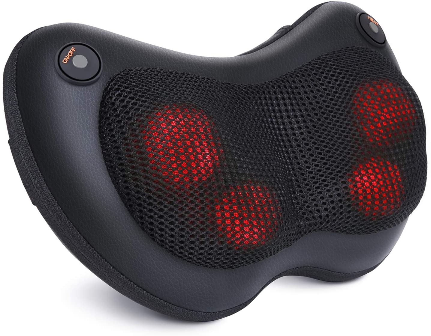 Neck Back Massager Shiatsu Massage Pillow with Heat, Deep Tissue Kneading Massager