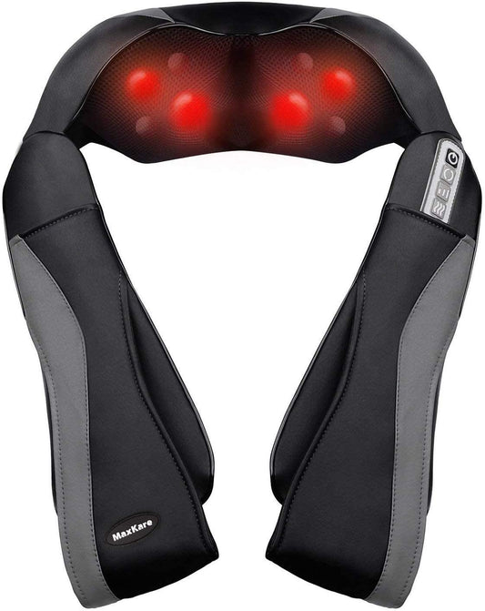 Back Massager Neck and Shoulder Massagers with Deep Kneading and Heat Massage